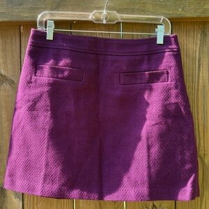 LOFT Purple A-Line Mini Skirt Casual
